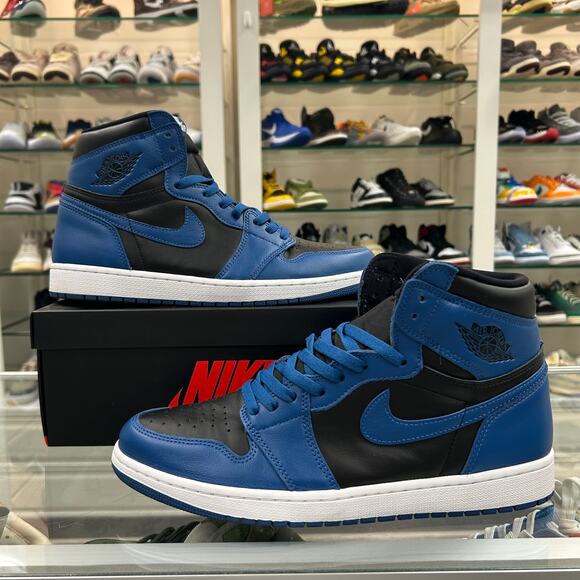 Jordan 1 Retro High OG Dark Marina Blue size 12 Pre Owned - Picture 1 of 8